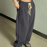 Women's American-style Loose Track Sweatpants - Nioor