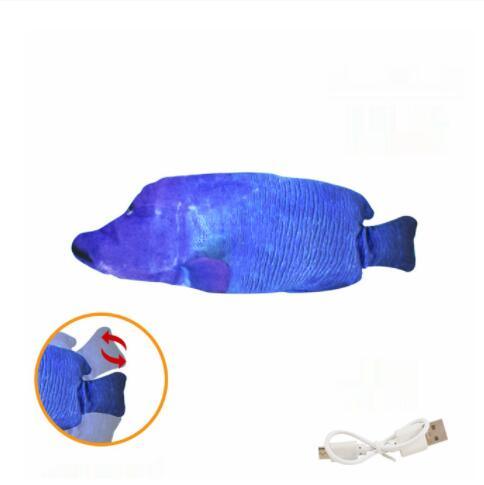 Electric Funny Cat Simulation Fish Beating Usb Jumping Cat Toy - Nioor