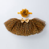 Baby Tutu Girl Leopard Print Mesh Skirt