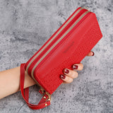 Women's Double Layer Zipper Coin Purse