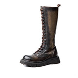 Men's Fashion Vintage Leather Martin Boots - Nioor