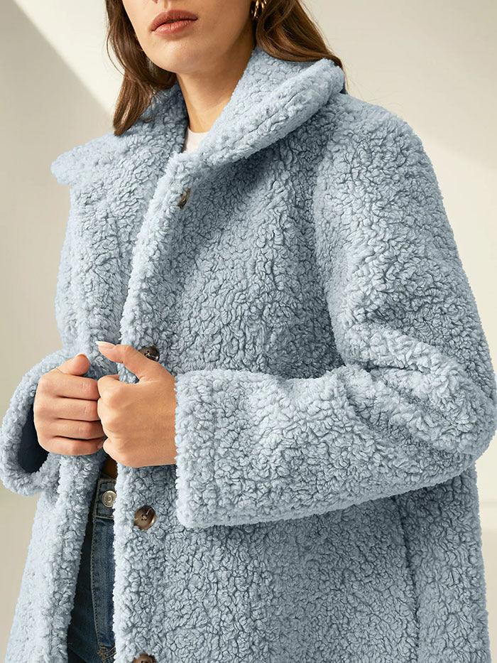 Autumn And Winter Single-breasted Woolen Coat Outerwear - Nioor