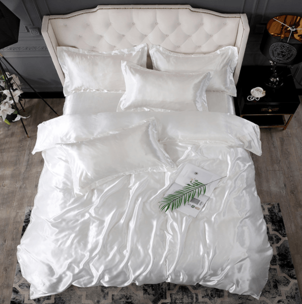 Bed Sheet Quilt Cover Naked Sleep Cool Silk Single Three Piece Set - Nioor