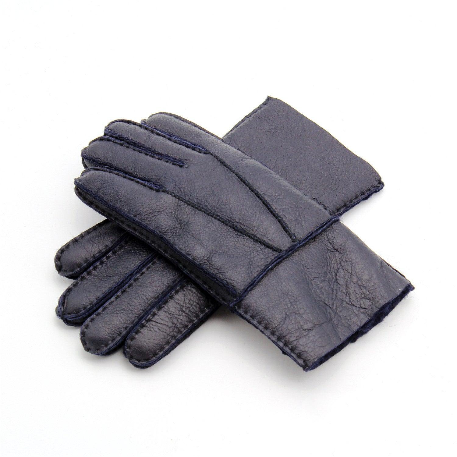 New Men's Sheepskin Gloves For Warmth - Nioor