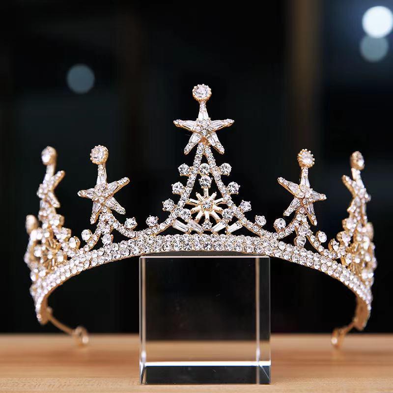 High-grade Alloy Luxury Atmosphere Bridal Crown Headdress - Nioor