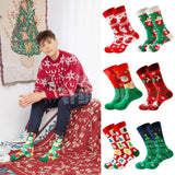 Cotton Stockings For Men With Christmas Theme - Nioor