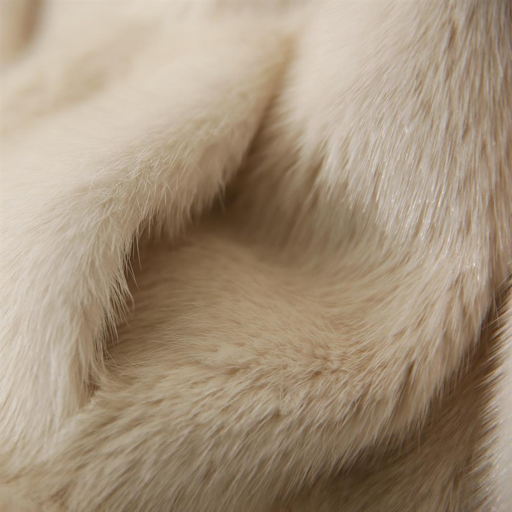 Women's Leisure Simple Mink Fur Coat - Nioor