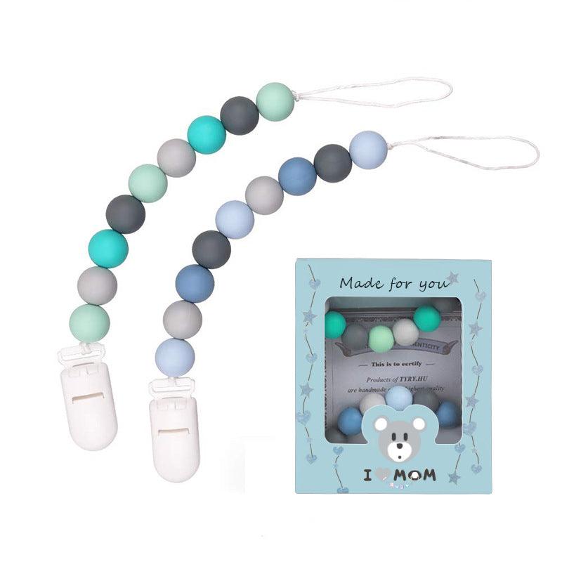 Baby Silicone Pacifier Chain, Baby Soothing Toys, Molars - Nioor