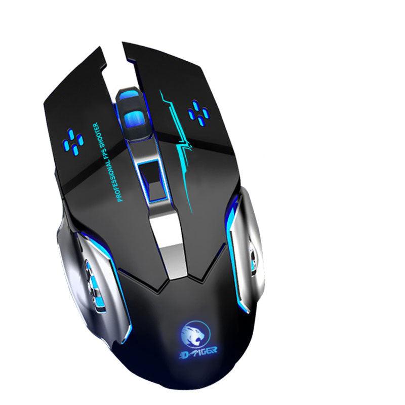 Wireless Gaming Mouse Luminous Mute Rechargeable Wired Office Mouse - Nioor