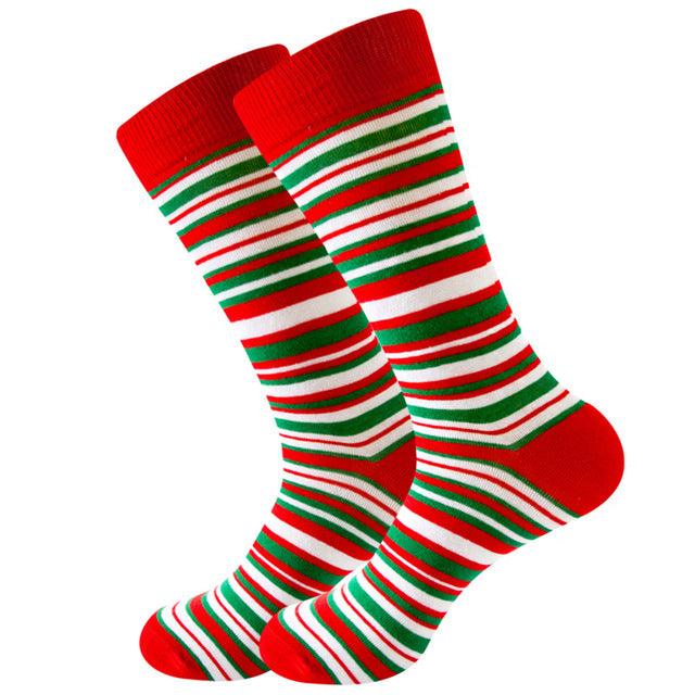 Cotton Stockings For Men With Christmas Theme - Nioor