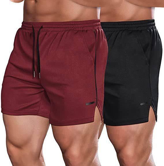 Running Training Mesh Color Matching Fitness Shorts Men - Nioor