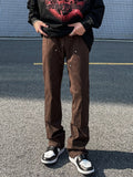 Overalls Men's American Fashion Brand Loose Retro Straight Flared Pants