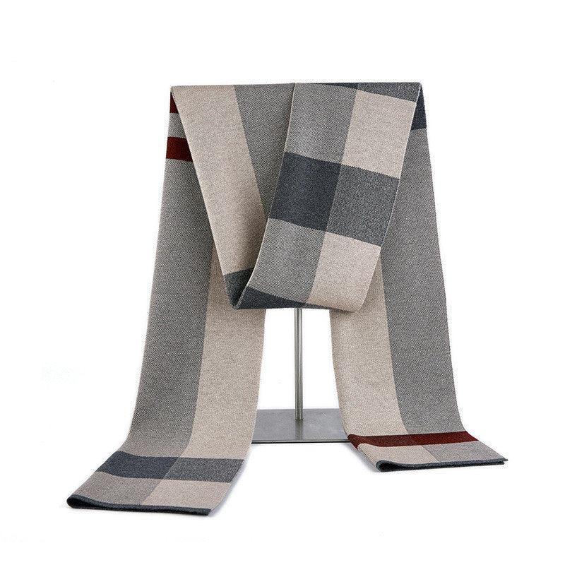 Men's Wool Knitted Scarf British Style - Nioor