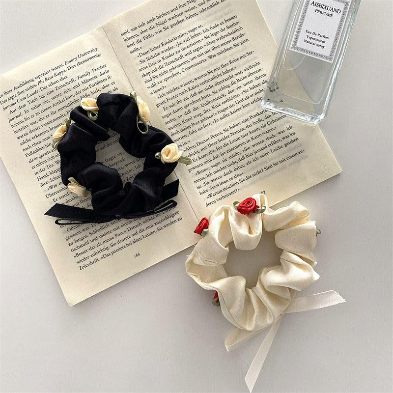 Romantic Three-dimensional Rose French Retro Girl Flower Hairband Fairy Style Hair Accessories - Nioor