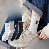 Winter Socks Men's Cotton Spot Cylinder Solid Color - Nioor