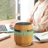 Wireless Bluetooth Speaker Wood Grain Large Volume Small Subwoofer Wireless Charger 2 In 1 - Nioor