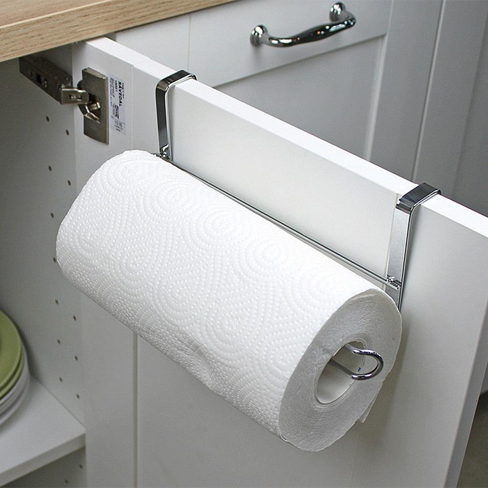 Cabinet door back hanging paper towel rack - Nioor