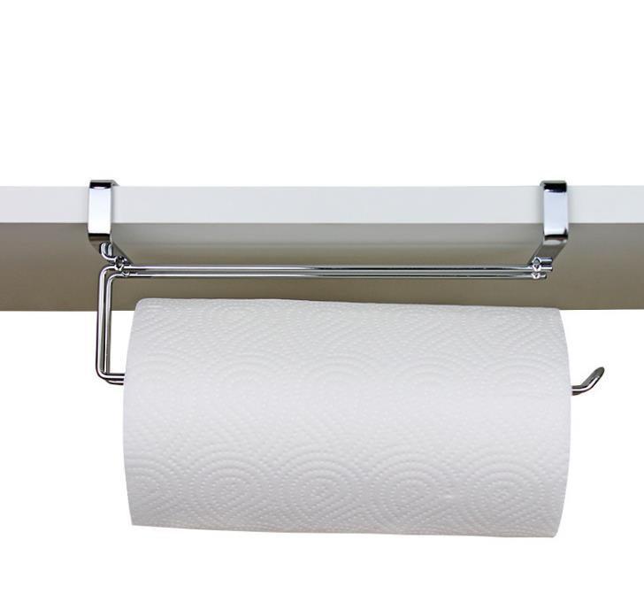 Cabinet door back hanging paper towel rack - Nioor