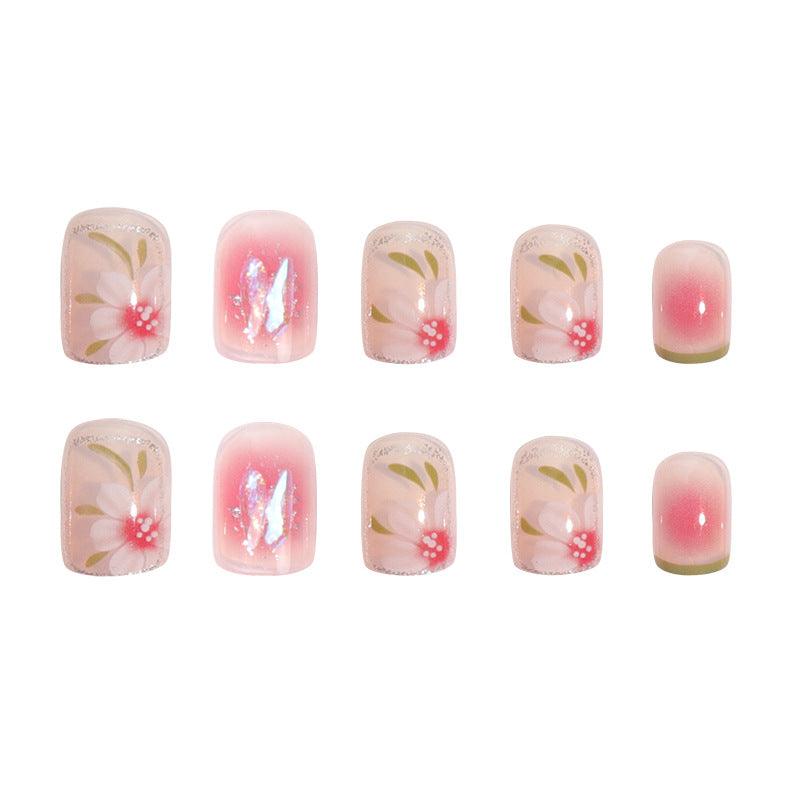 Camellia Smudge Nail Nail Patch - Nioor