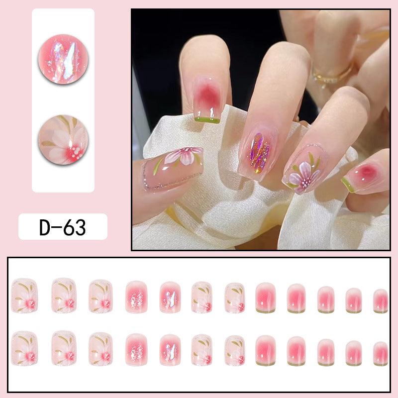 Camellia Smudge Nail Nail Patch - Nioor