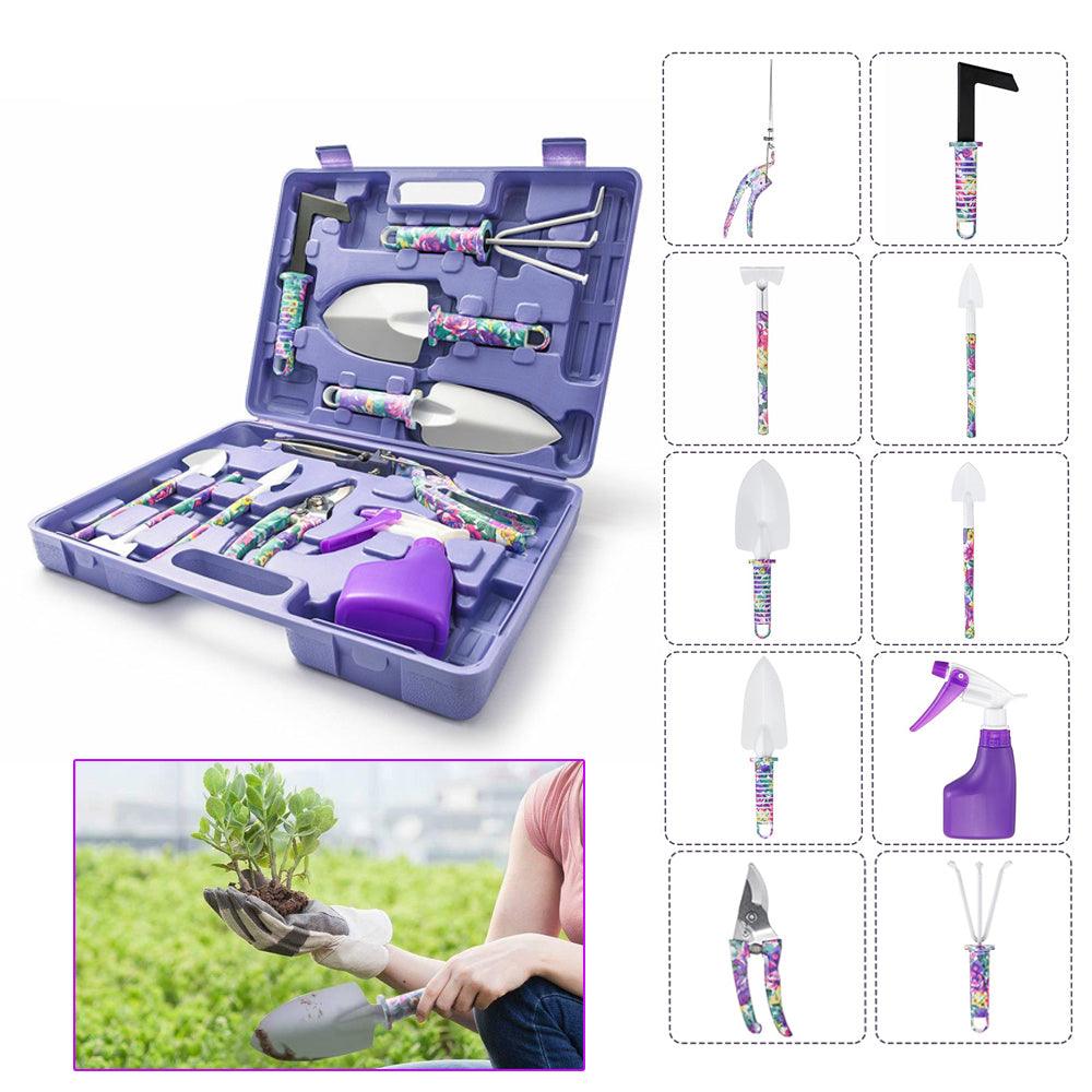 Camouflage Garden Tool Set Grafting Pruning Shovel Rake Stainless Steel Scissor Pruning Shears Spray Bottle Garden Tools Kit - Nioor