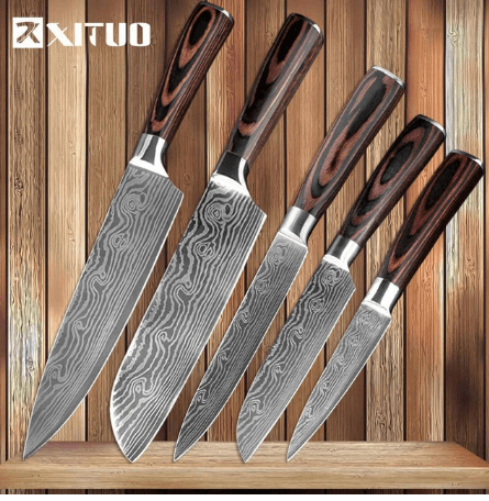 Carpenter's Special Set 6-piece Set 8-piece Set Knife Chef Knife Kitchen Knife Cooking - Nioor