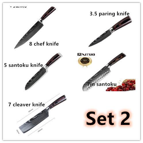 Carpenter's Special Set 6-piece Set 8-piece Set Knife Chef Knife Kitchen Knife Cooking - Nioor