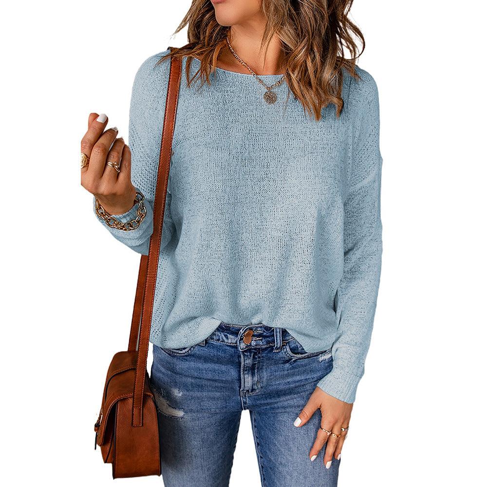 Casual All-matching Sweater Top - Nioor