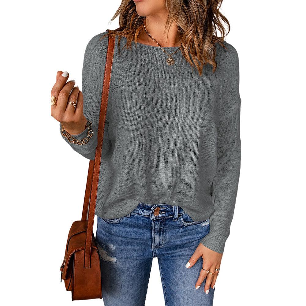 Casual All-matching Sweater Top - Nioor