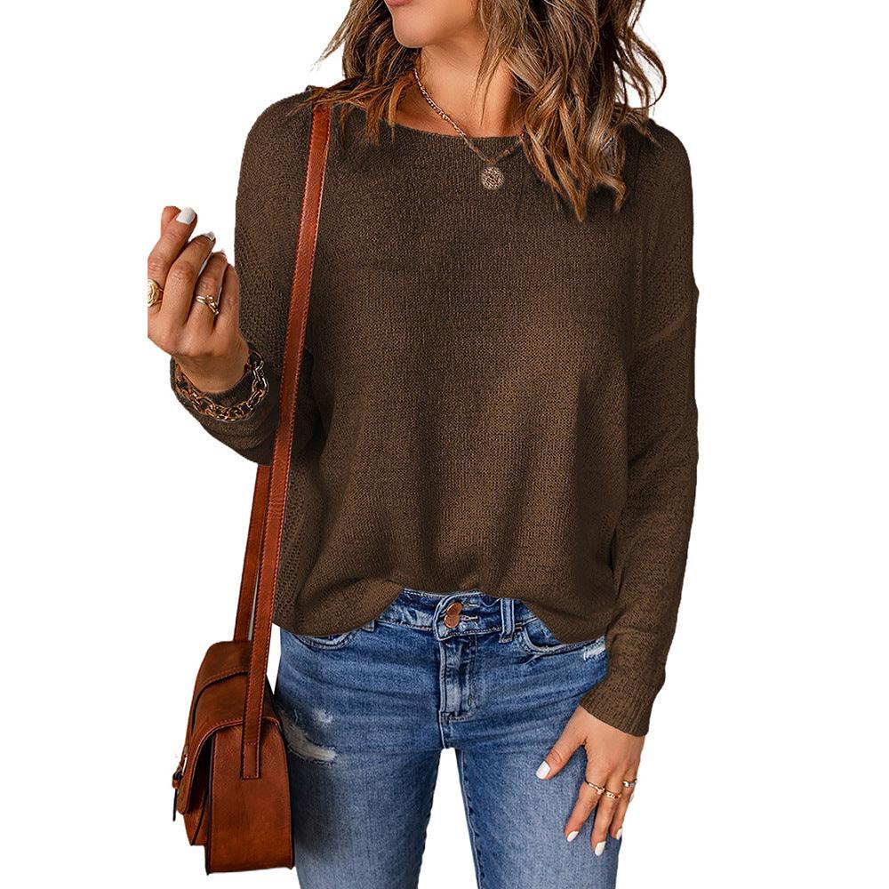 Casual All-matching Sweater Top - Nioor