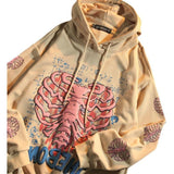 Casual Fashion Personality Print Hoodie Coat - Nioor