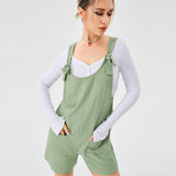 Casual Fashion Suspender Shorts Jumpsuit Strap Pants - Nioor