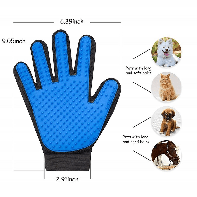 Cat Grooming Glove For Cats Wool Glove Pet Hair Deshedding Brush Comb Glove For Pet Dog Cleaning Massage Glove For Animal Sale - Nioor