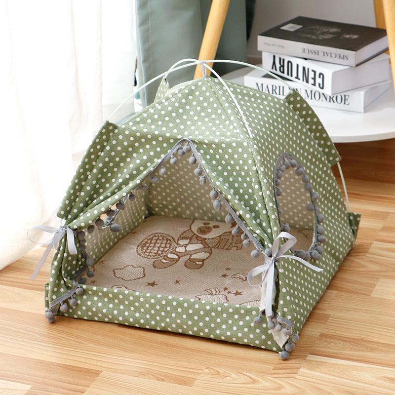 Cat Tent Cat Cat House Enclosed Pet Bed - Nioor