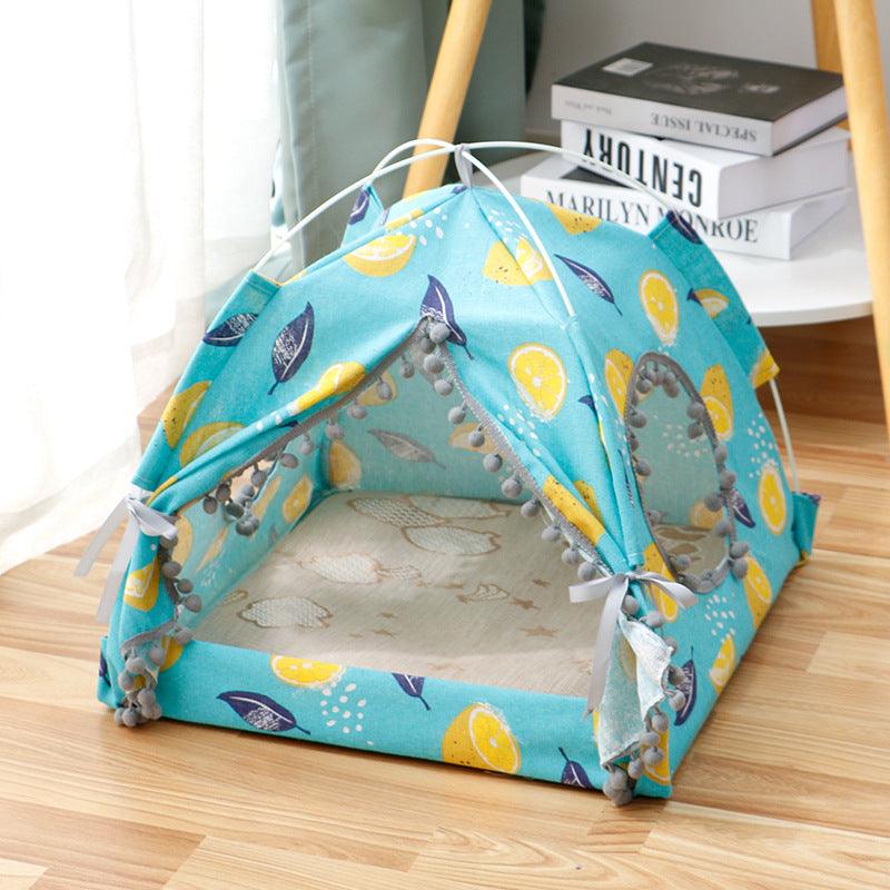 Cat Tent Cat Cat House Enclosed Pet Bed - Nioor