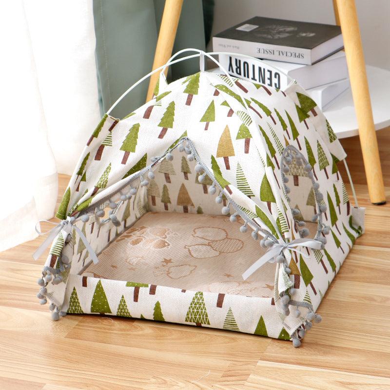 Cat Tent Cat Cat House Enclosed Pet Bed - Nioor