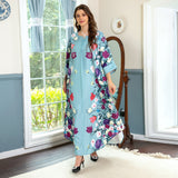 Muslim Robe Affordable Luxury Fashion Rhinestone Positioning Printing Arabic Ladies Dress