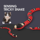 Smart Sensing Interactive Cat Toys Automatic Eletronic Snake Cat Teasering Play USB Rechargeable Kitten Toys For Cats Dogs Pet - Nioor