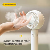 Mini Handheld Mute Fan Semiconductor Refrigeration Cooling Portable Air Conditioner Battery USB Rechargeable Fan Outdoor