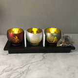 Daily Prayer Glass Candlestick Crafts Decoration