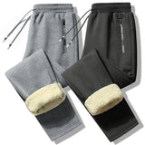 Lamb Fleece Trousers Men's And Women's Loose Plus Fleece Warm Sweatpants - Nioor