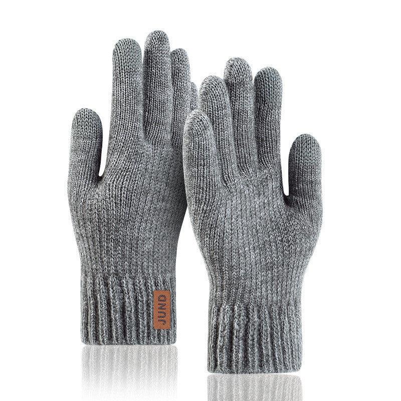 Knitted Woolen Cold Weather Gloves For Men - Nioor