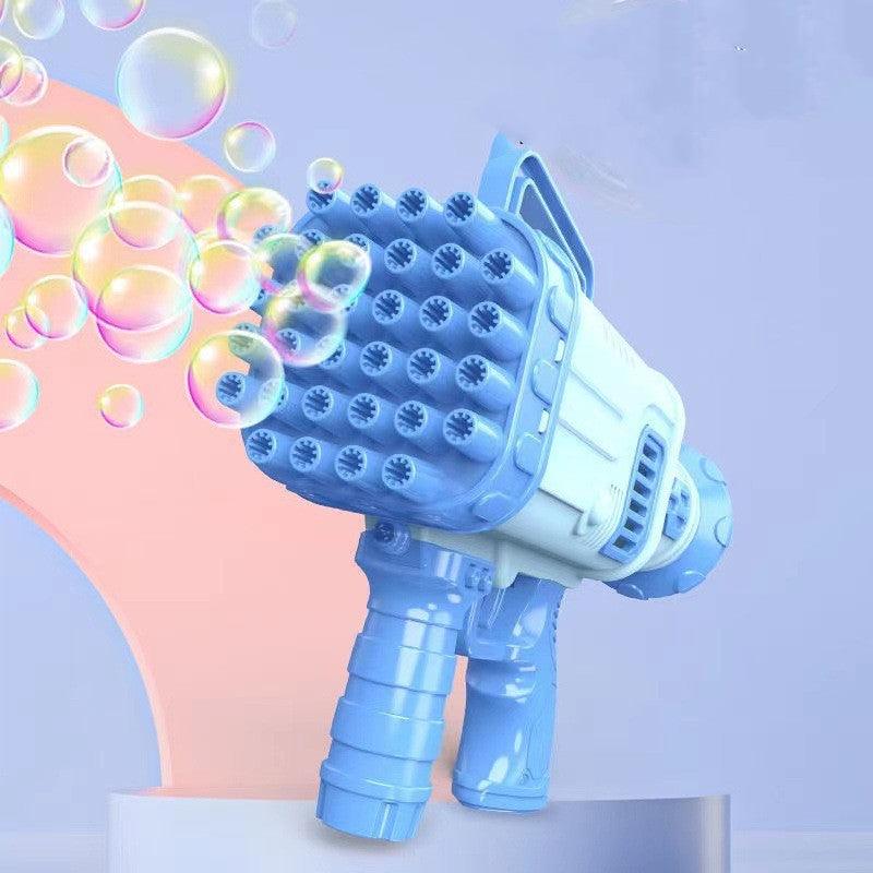 32 Holes Bazooka Bubble Machine Electric Children's Toy Gatling Bubble Gun Automatic Porous - Nioor