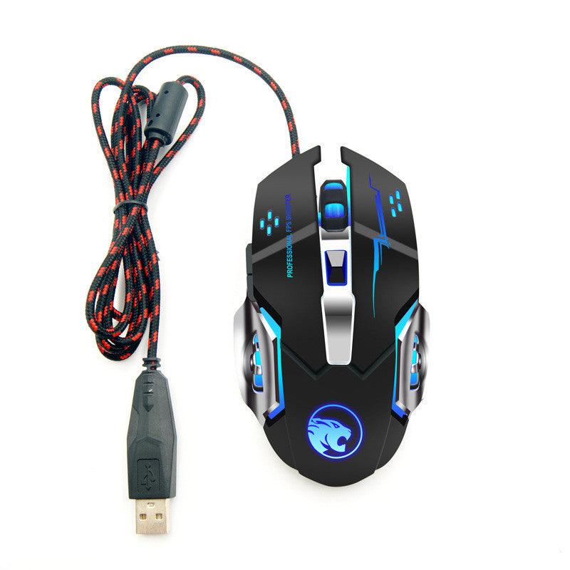 Wireless Gaming Mouse Luminous Mute Rechargeable Wired Office Mouse - Nioor