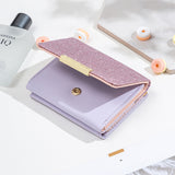 Korean Version Fashion Shiny Surface Multiple Card Slots Student Wallet