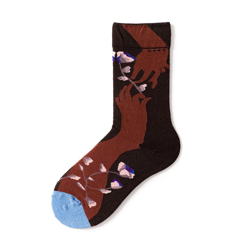 French Design Men And Women Skateboarding Mid-calf Socks - Nioor