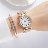 New Big Colorful Crystals Women's Watch - Nioor