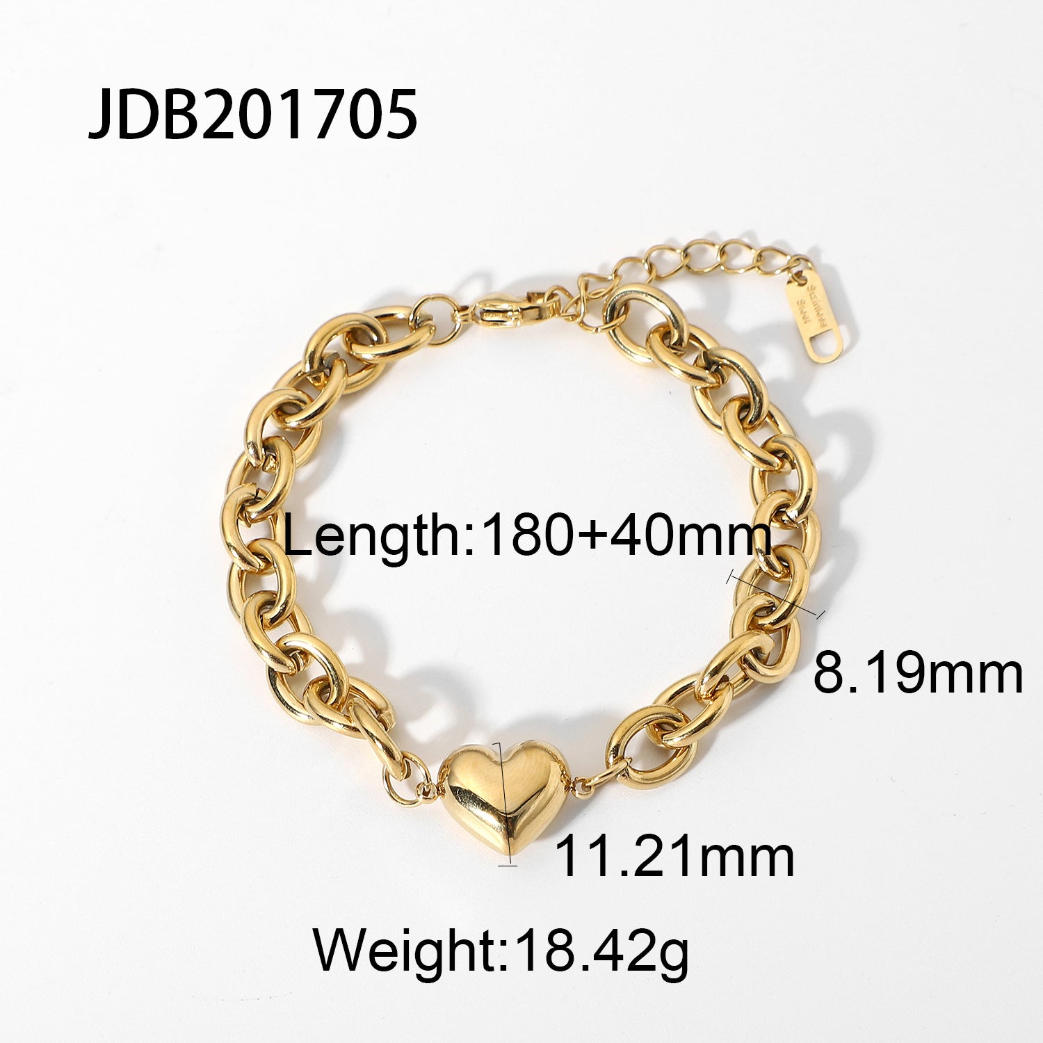 O-shaped Chain Love Titanium Steel Bracelet