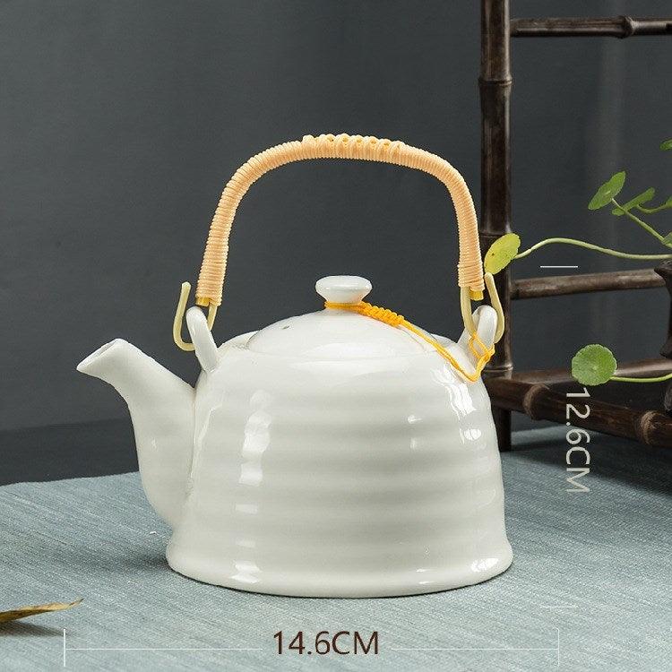 Ceramic Teapot With Strainer Large Handle Pot Single Pot Household - Nioor