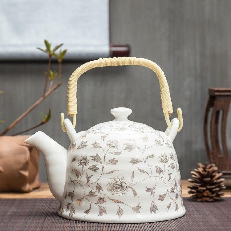 Ceramic Teapot With Strainer Large Handle Pot Single Pot Household - Nioor